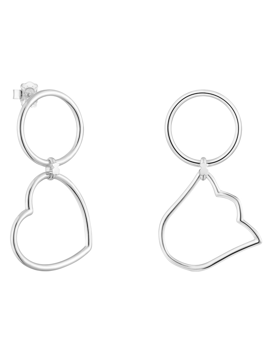 Aretes de Flor Tous Straight de plata P 925 con acabado brillante
