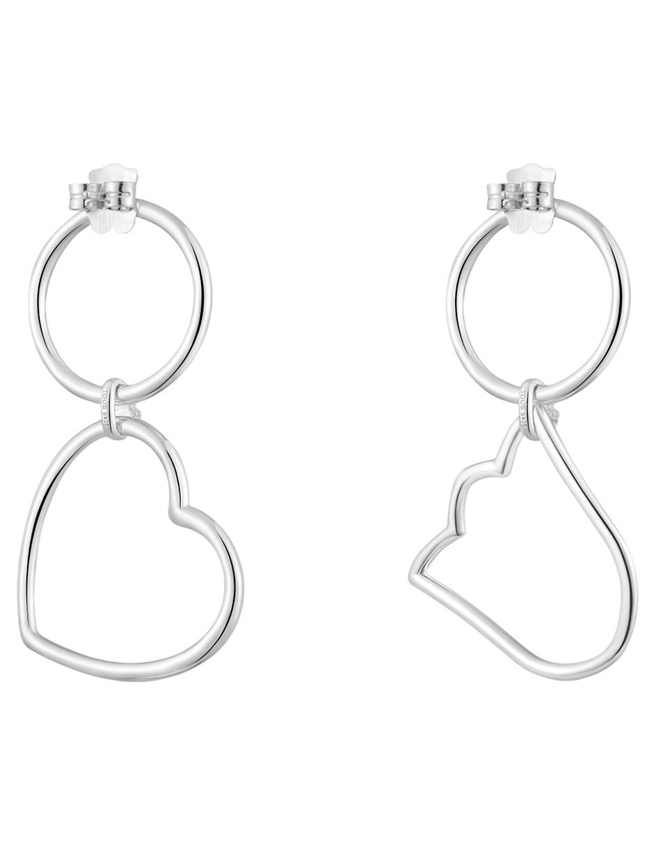 Aretes de Flor Tous Straight de plata P 925 con acabado brillante