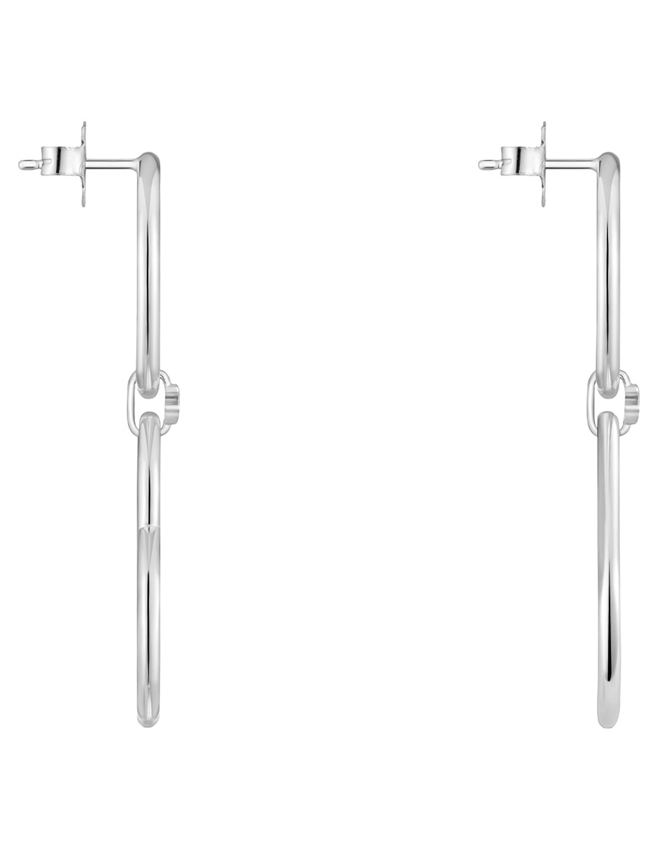 Aretes de Flor Tous Straight de plata P 925 con acabado brillante