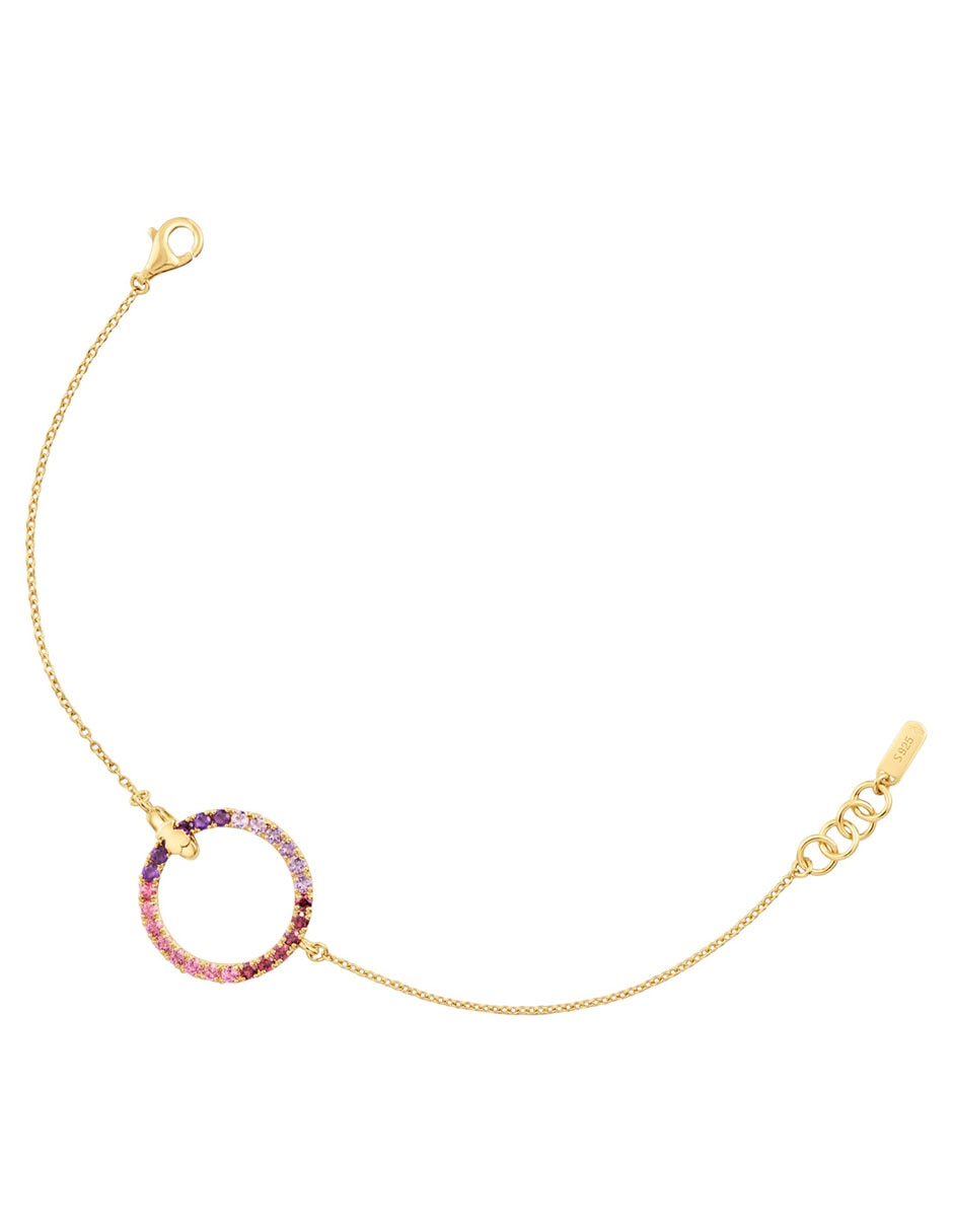 Pulsera Tous de plata Con rodolita P 925 Straight