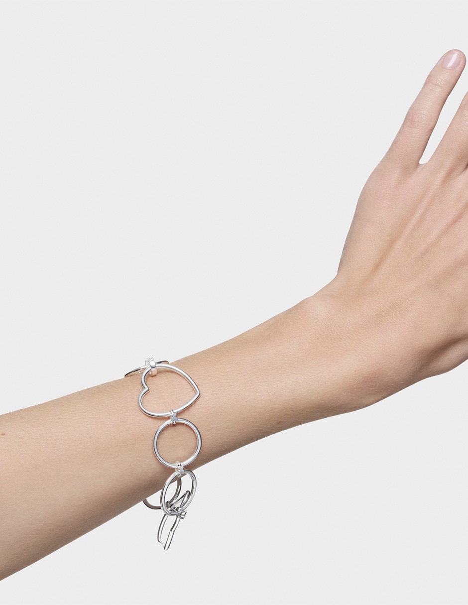 Pulsera de plata Con P 925 Straight