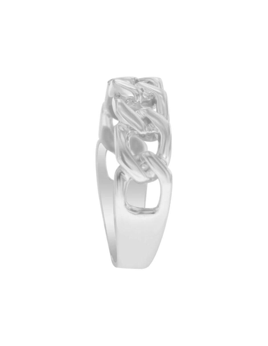 Anillo de cadena 14 K de oro brillante 2