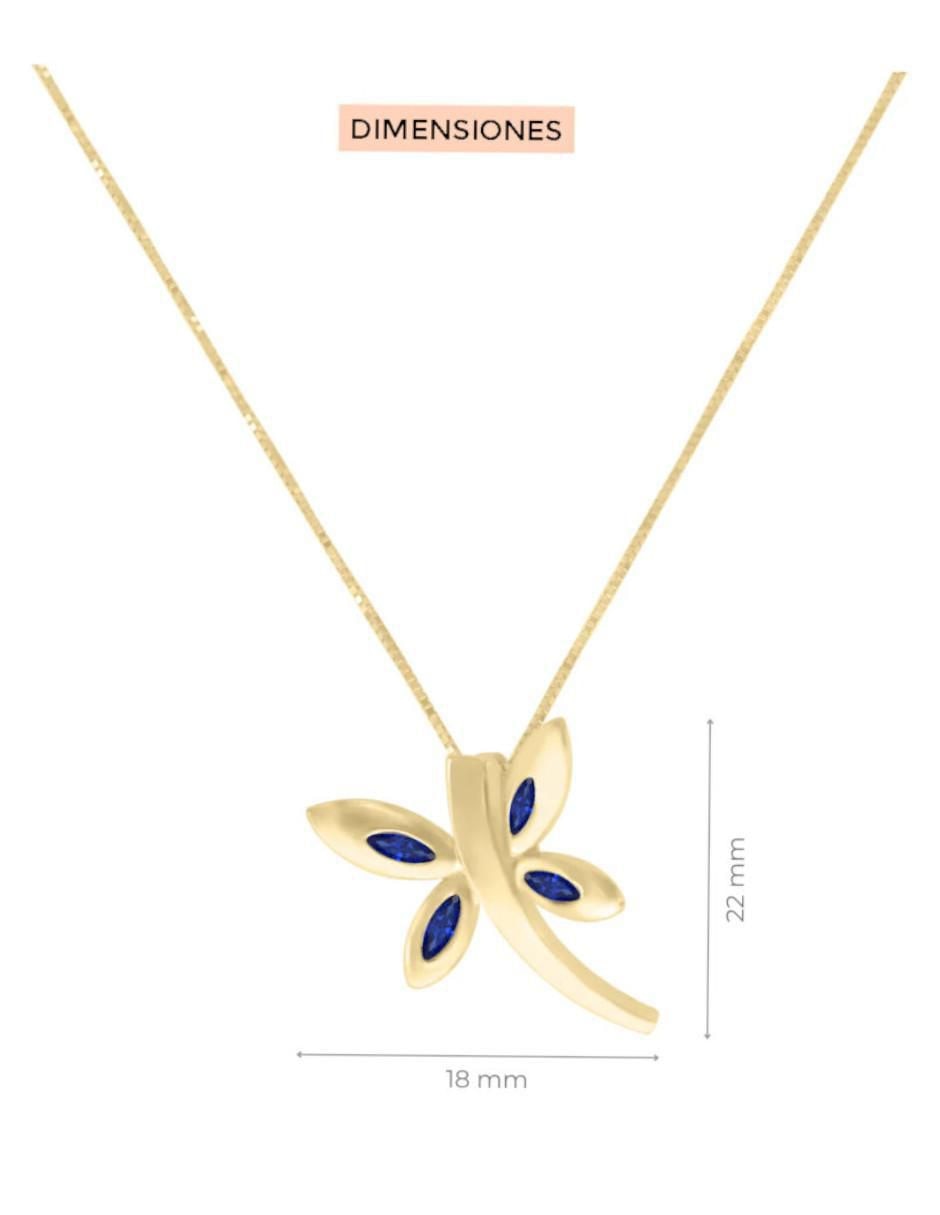 Colgante y dije de libélula fascinare volare de oro 14 k 2