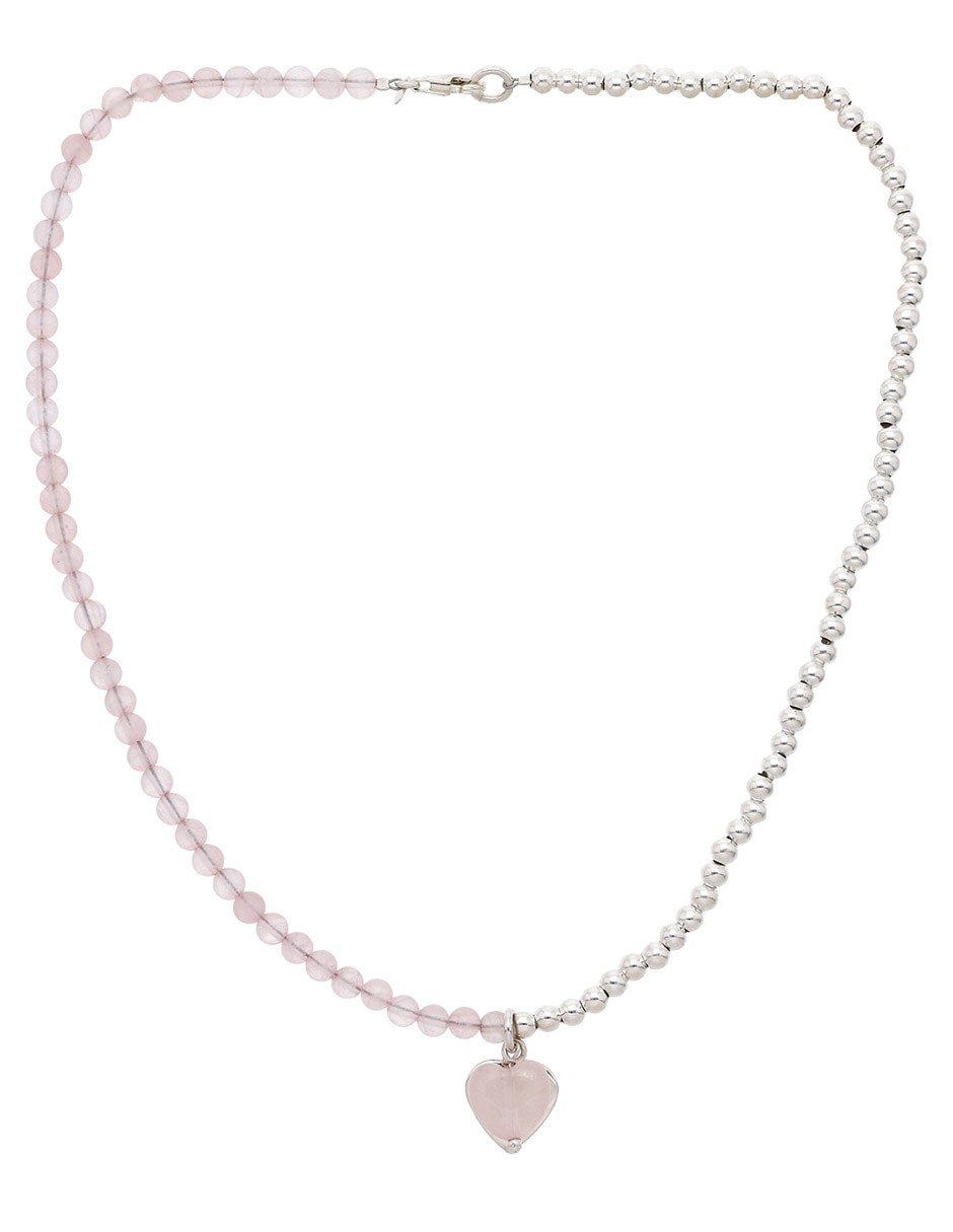 Collar de corazón fashion de plata P 925 2