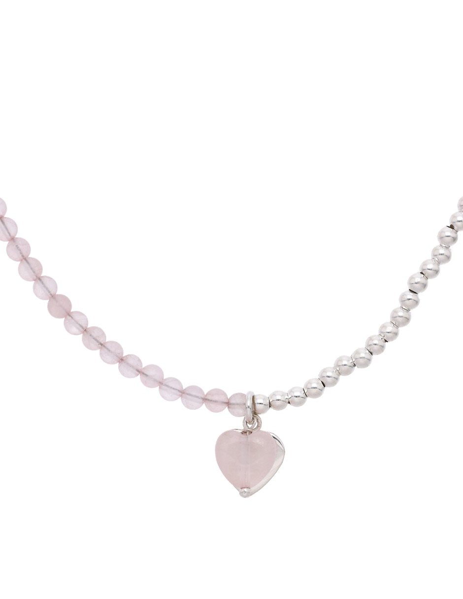 Collar de corazón fashion de plata P 925 1