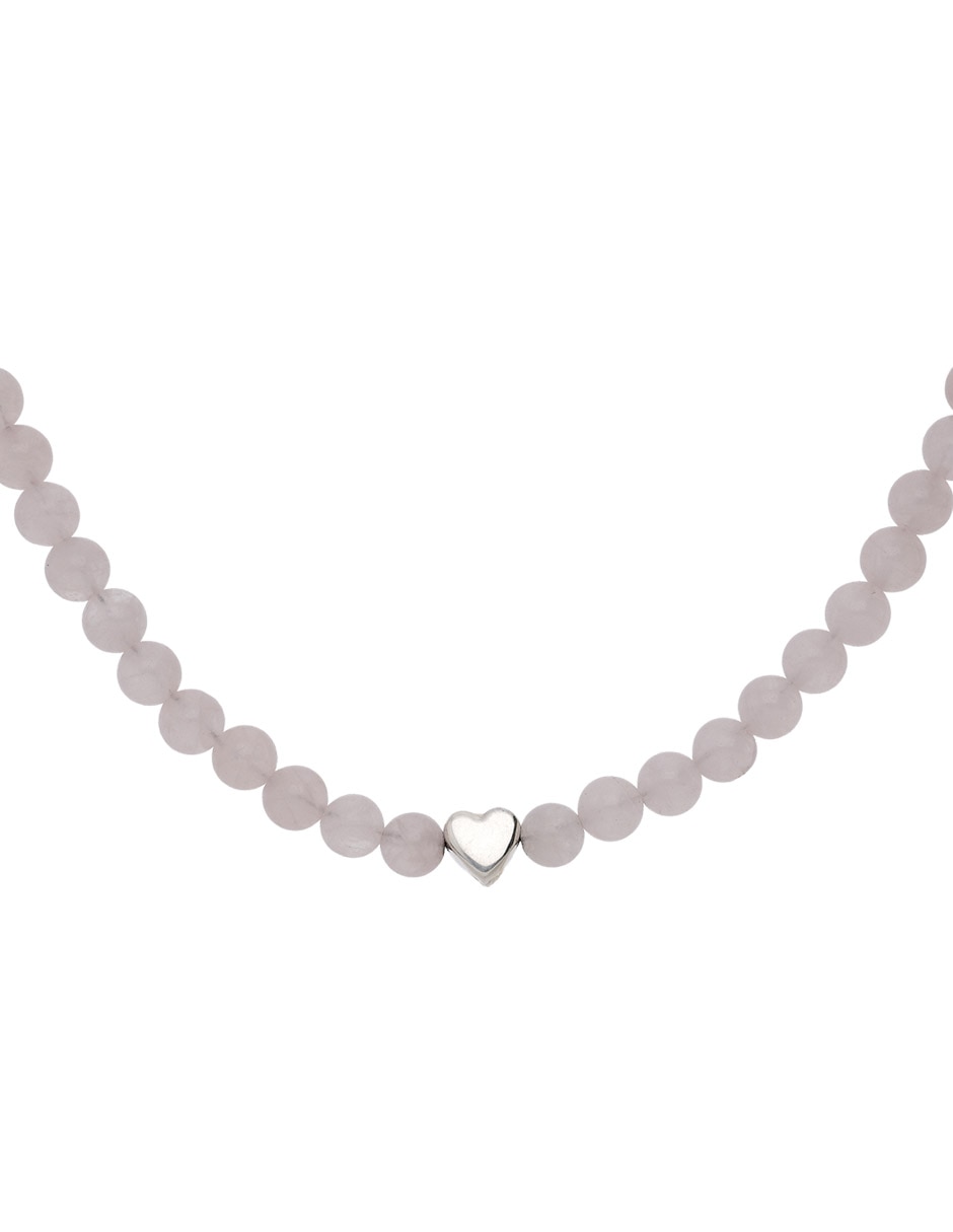 Collar de corazón E& de plata P 925 1