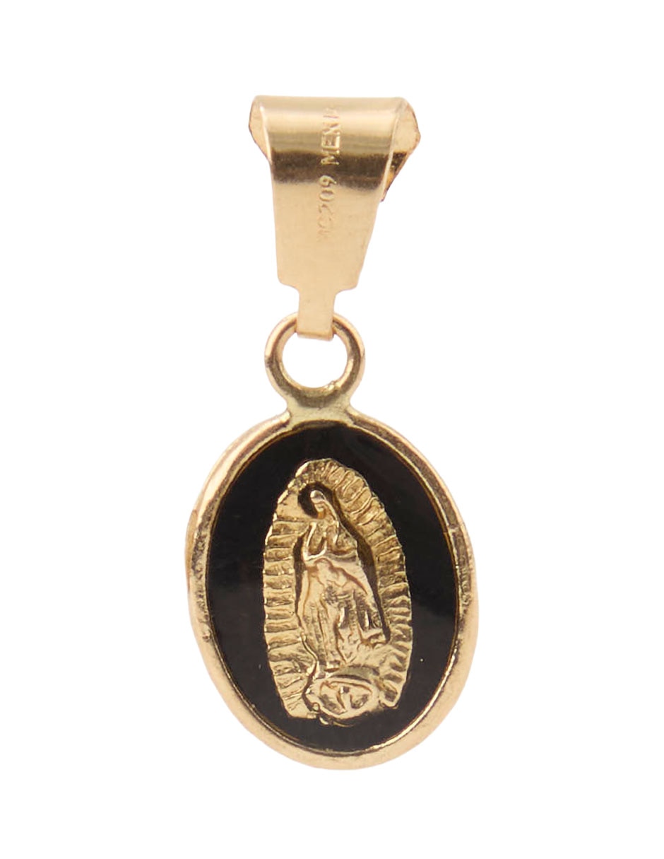 Medalla de virgen de guadalupe de oro 14 k