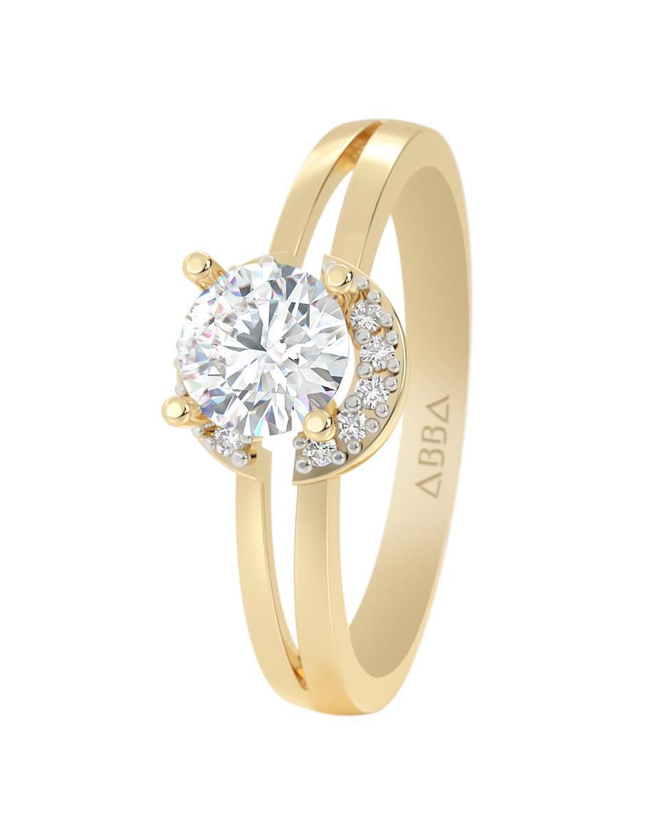 Anillo de compromiso 14 k 4