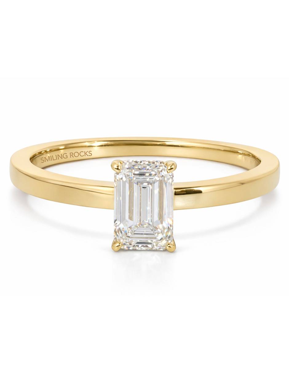 Solitario de Oro amarillo 14 K