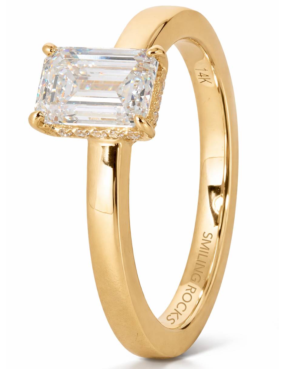 Solitario de Oro amarillo 14 K 3