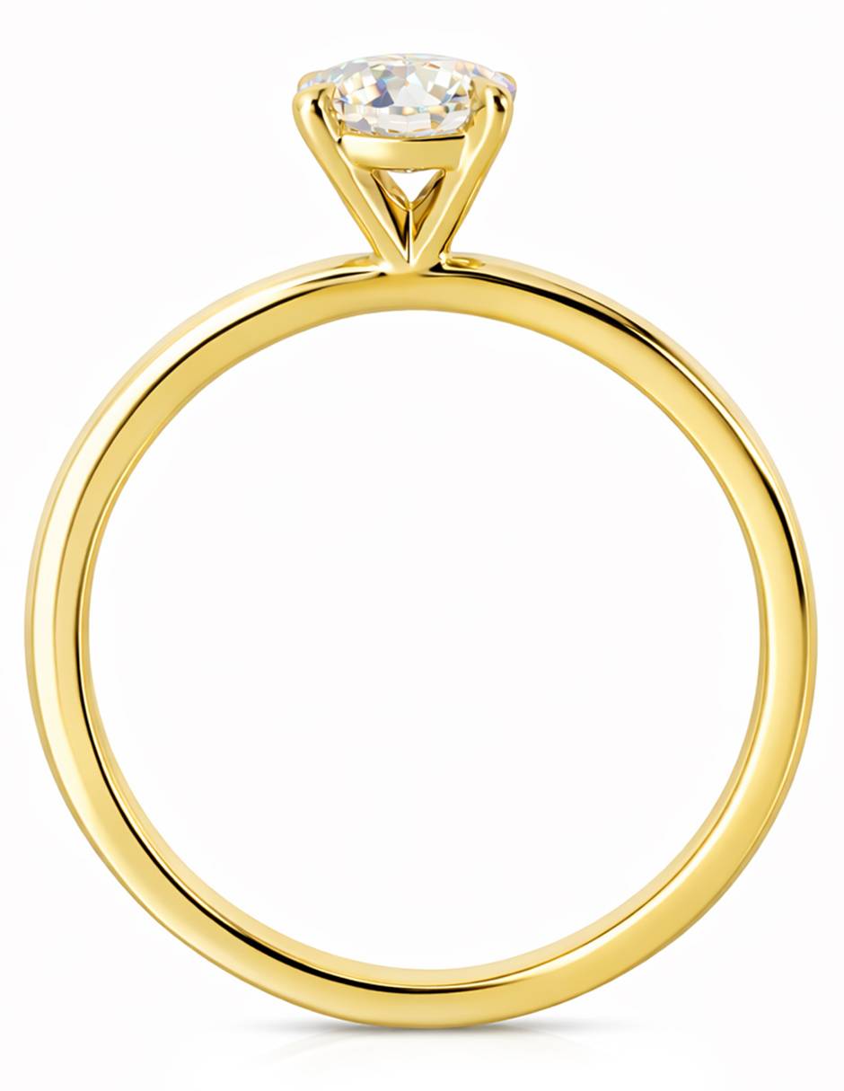 Solitario de oro amarillo 14 k Solitario de oro amarillo 14 k
