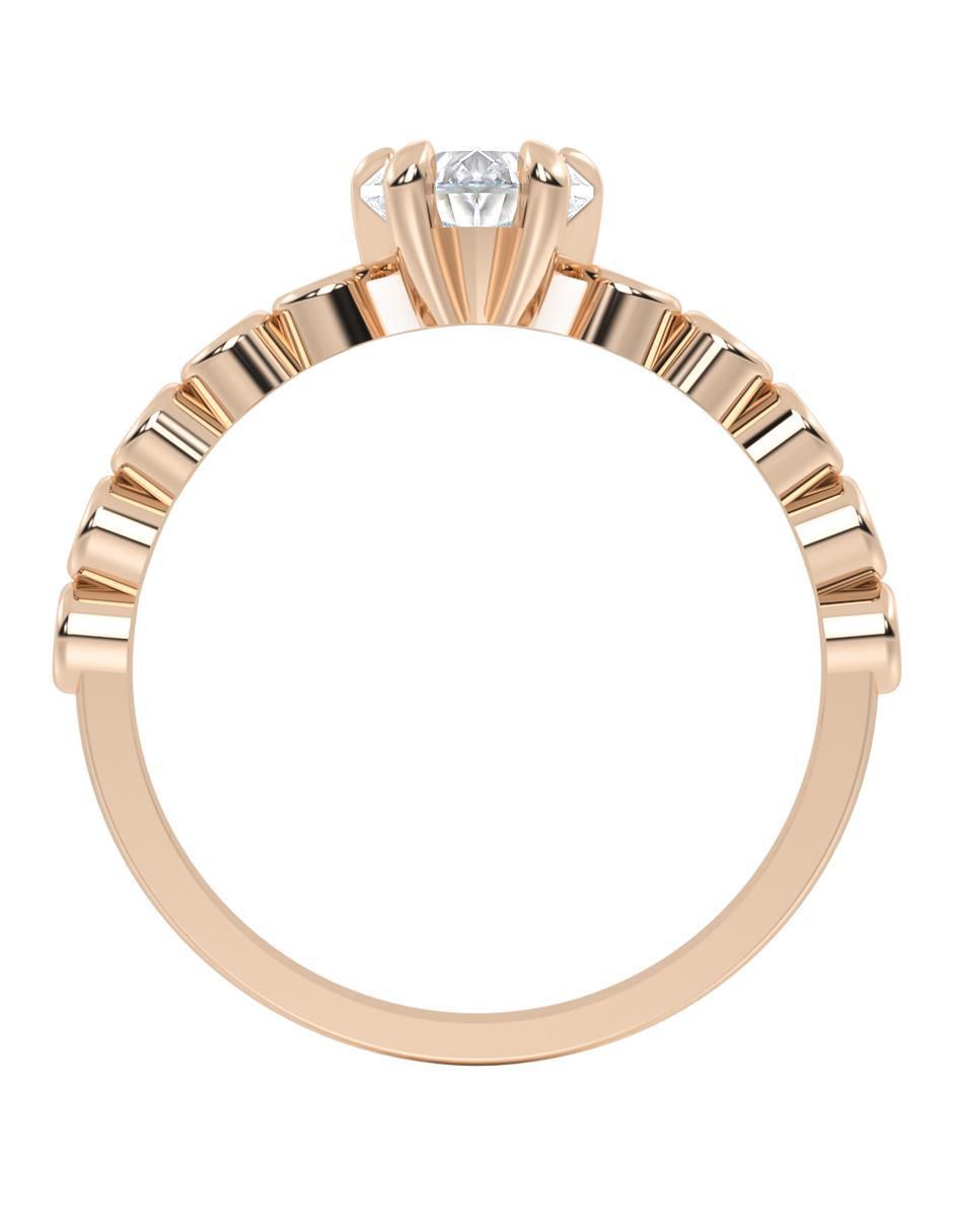 Anillo de compromiso 14 k 3