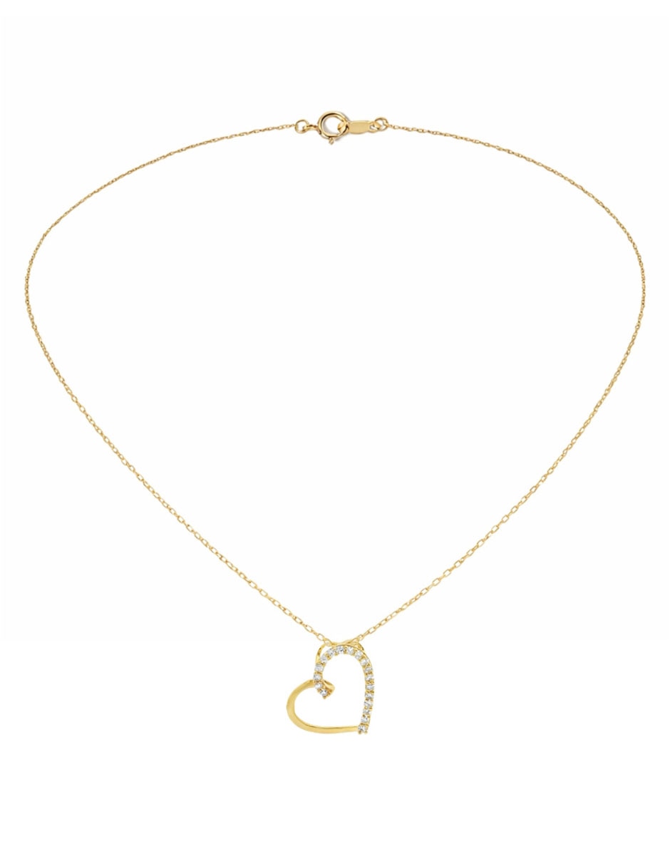 Collar de corazón Montblanc de oro 14 K Collar de corazón Montblanc de oro 14 K