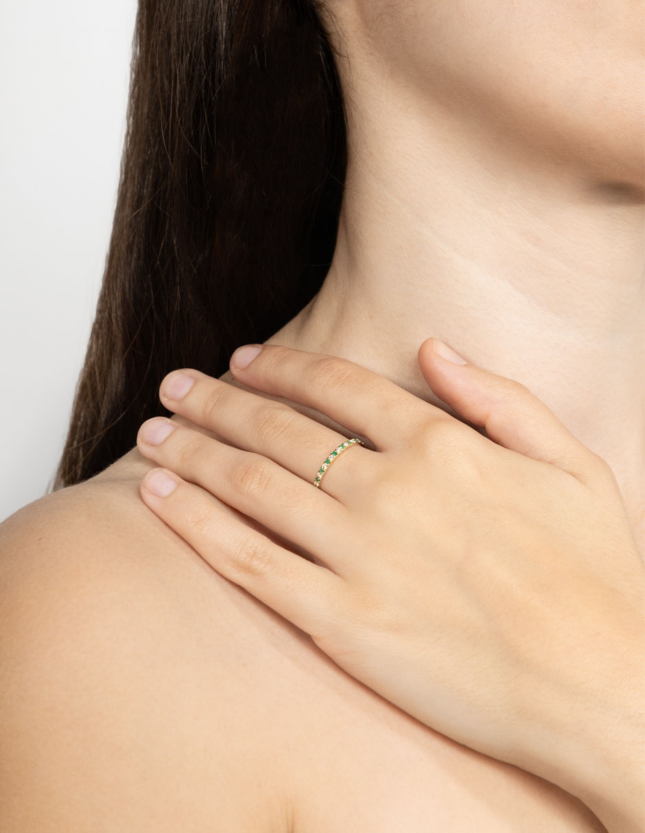 Anillo pavé