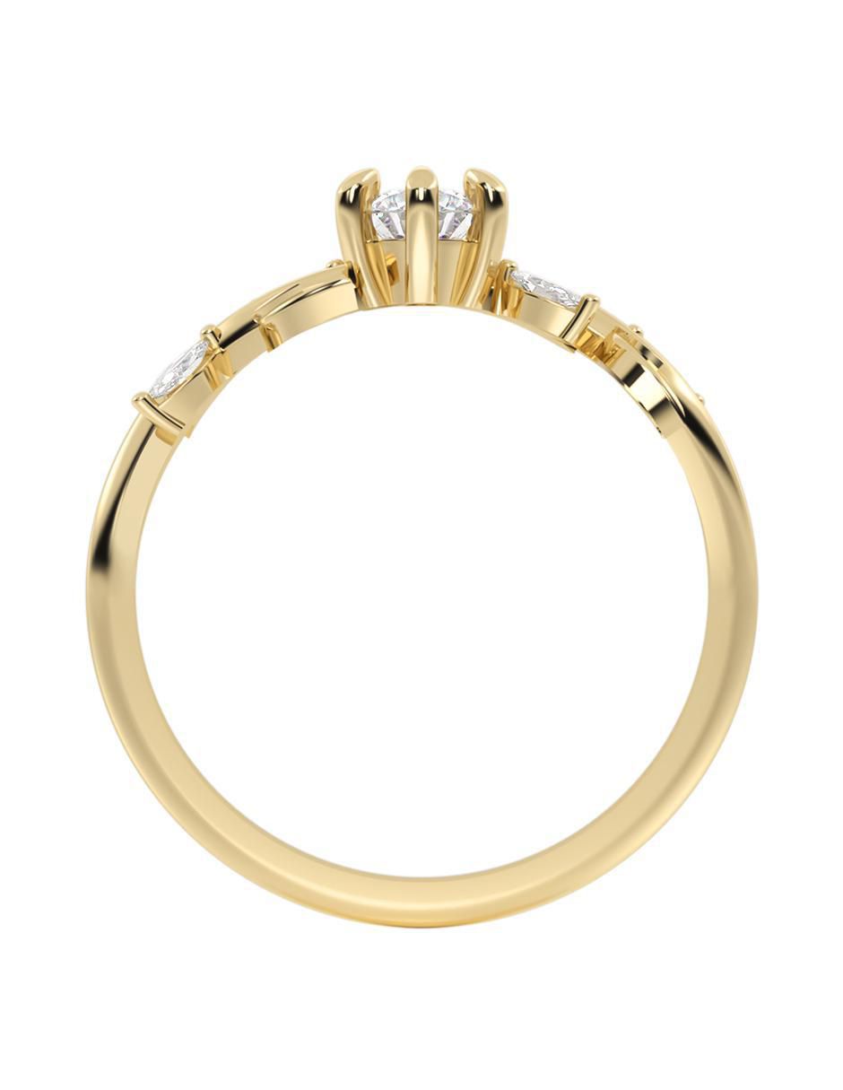 Anillo de compromiso 10 k 6