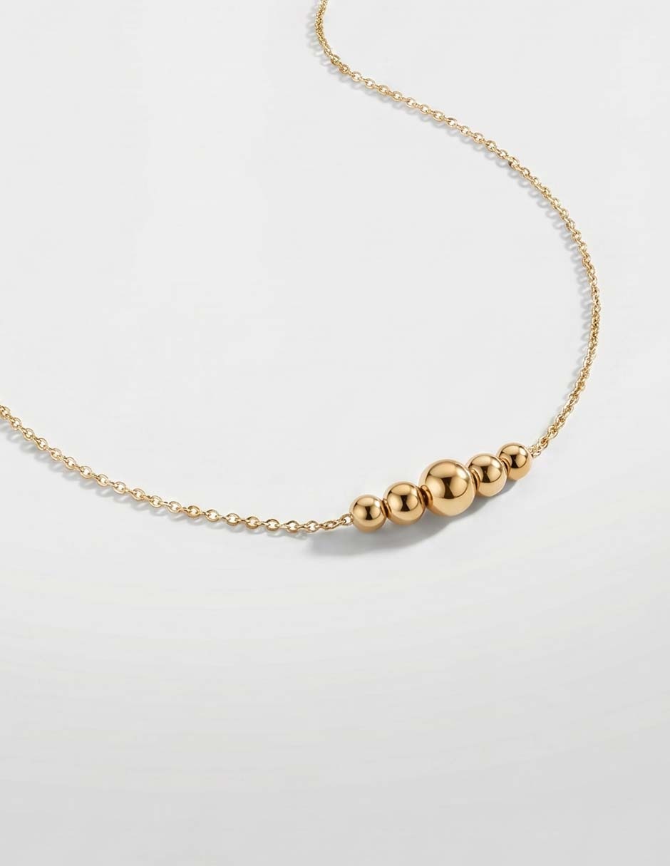 Collar de oro amarillo 14 K