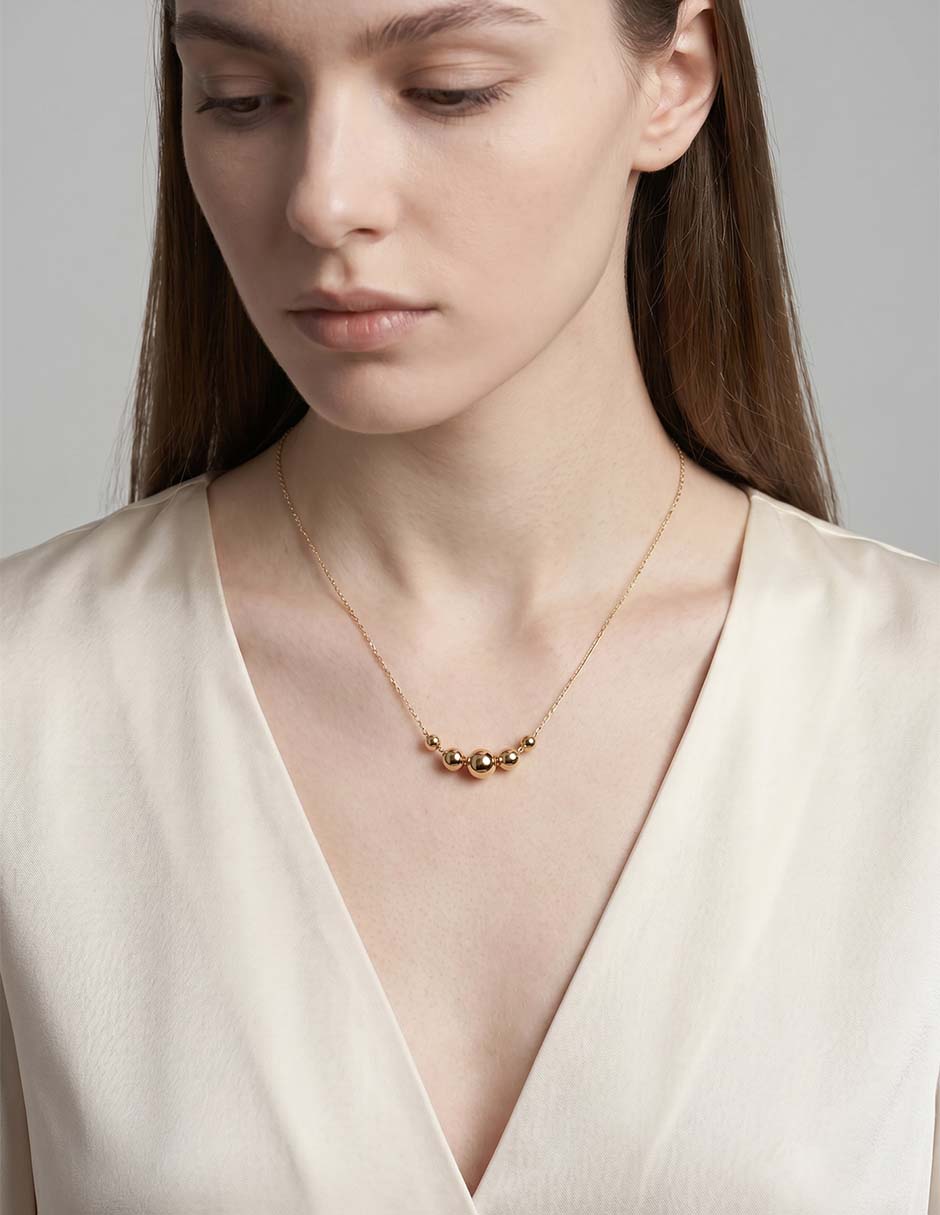 Collar de oro amarillo 14 K 3