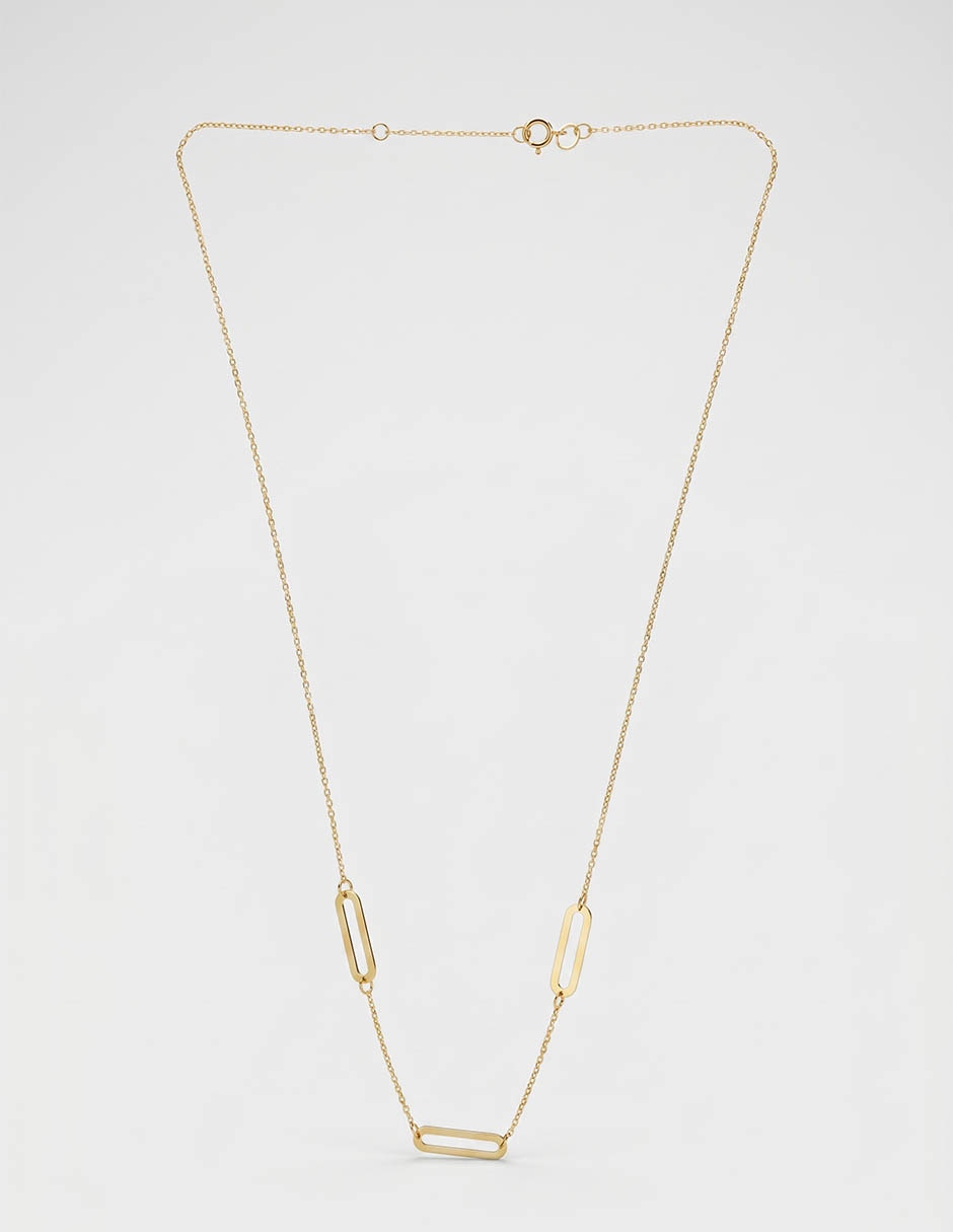 Collar de oro amarillo 14 K