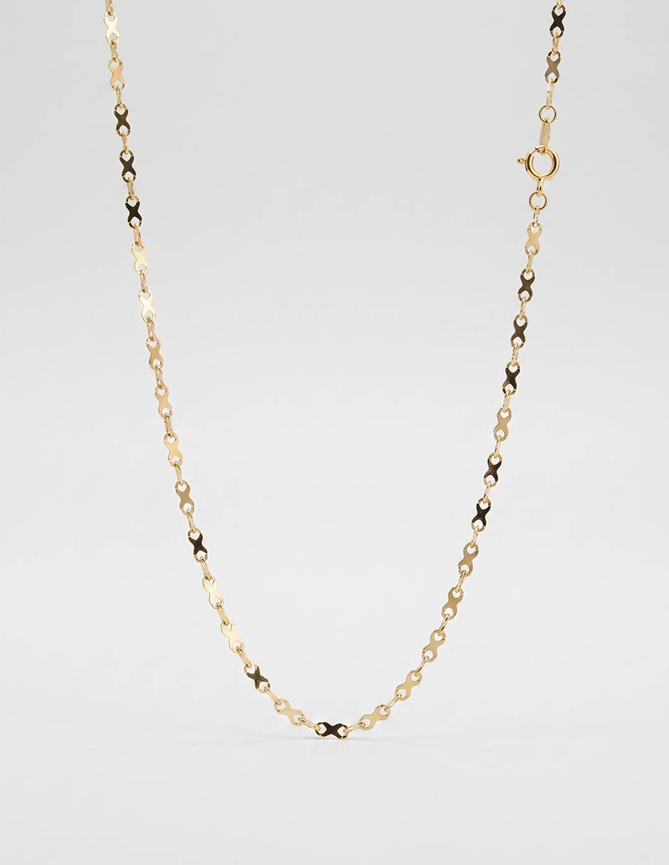 Collar de oro amarillo 14 K