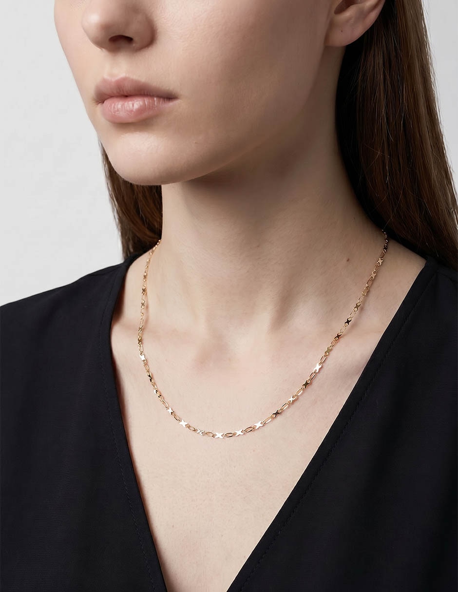 Collar de oro amarillo 14 K 3