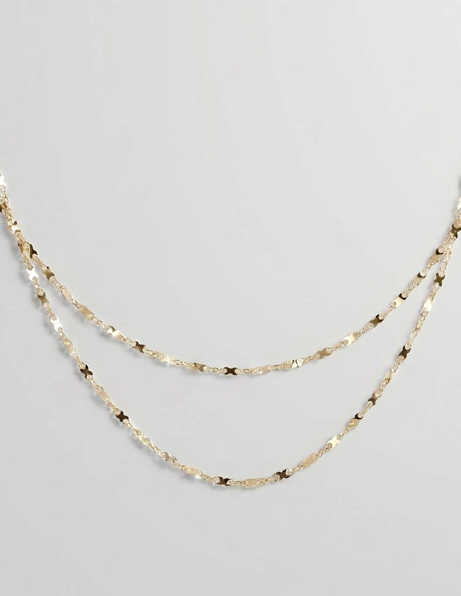 Collar de oro amarillo 14 K 1