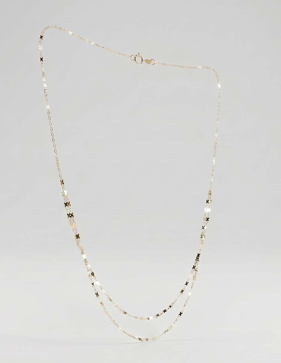 Collar de oro amarillo 14 K