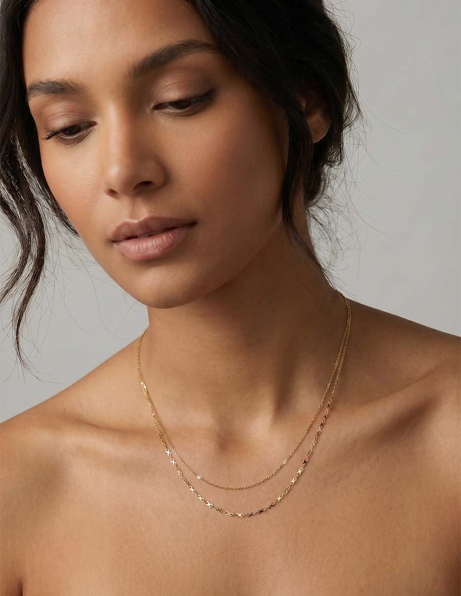 Collar de oro amarillo 14 K 3