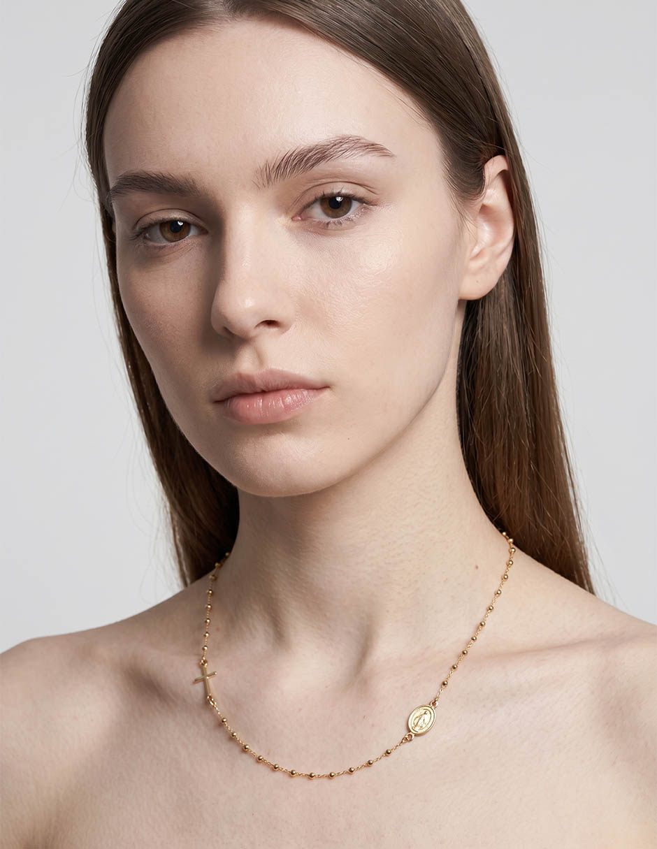Collar de oro amarillo 14 K 3