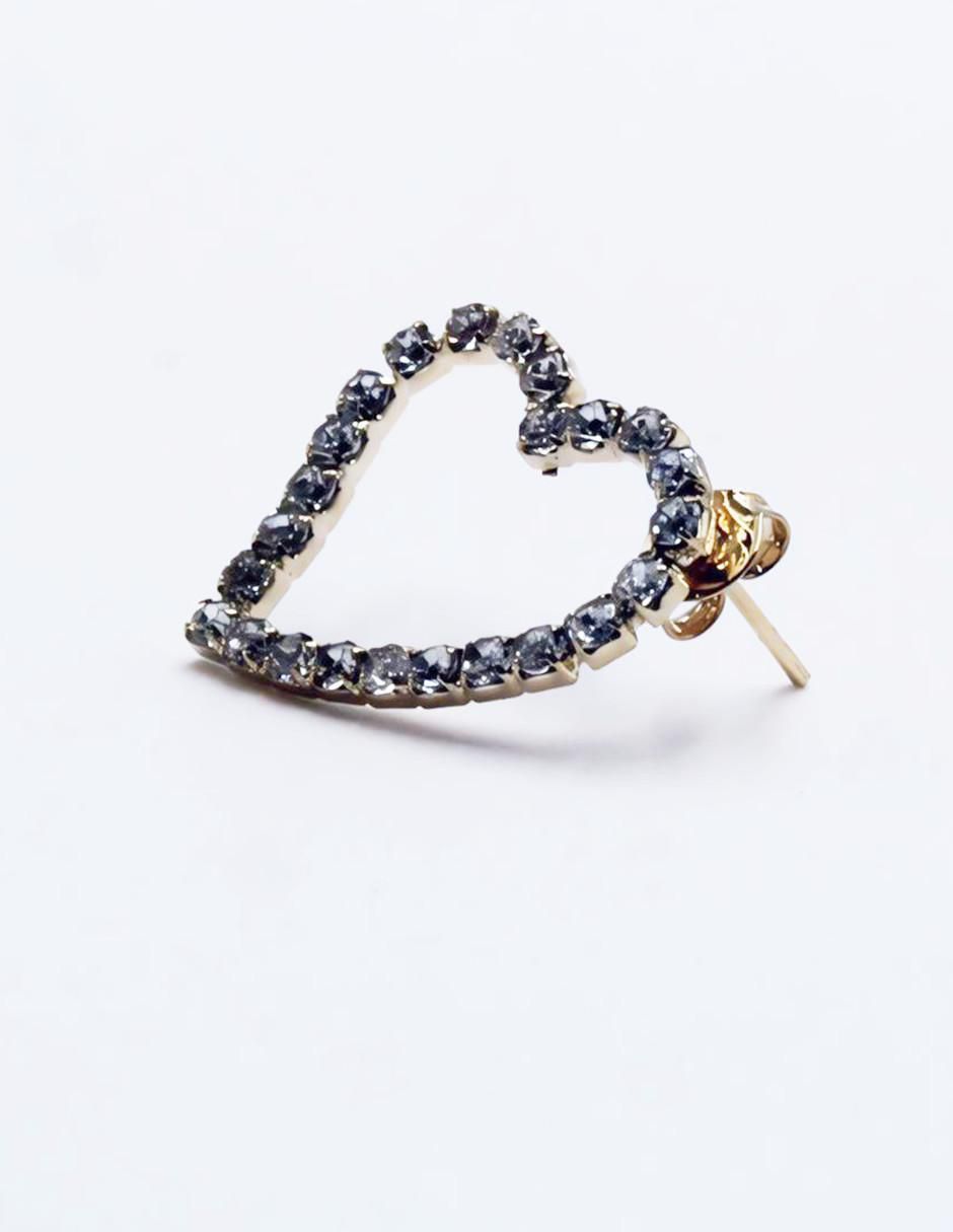 Aretes y collar de corazón Mada de Oro laminado 18 K