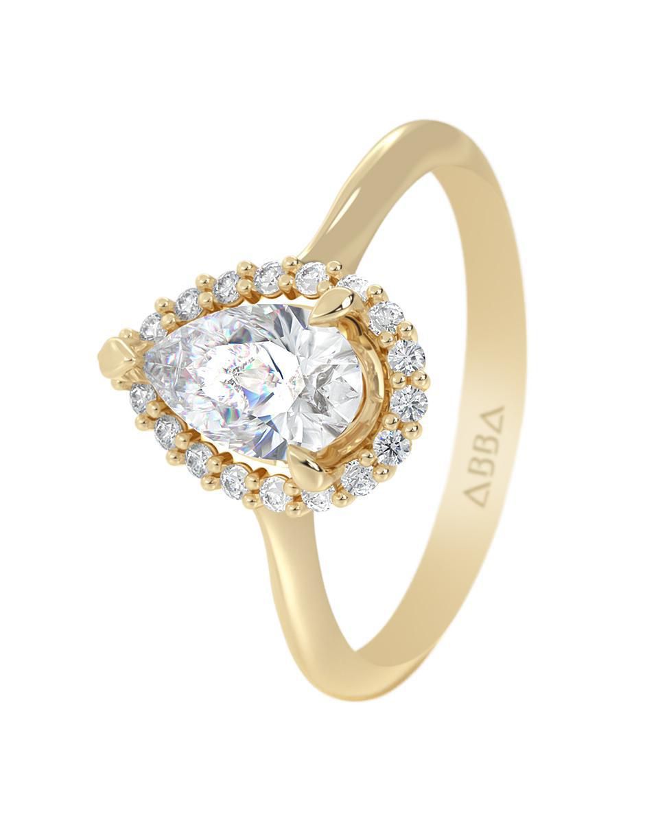 Anillo de compromiso 14 k 5