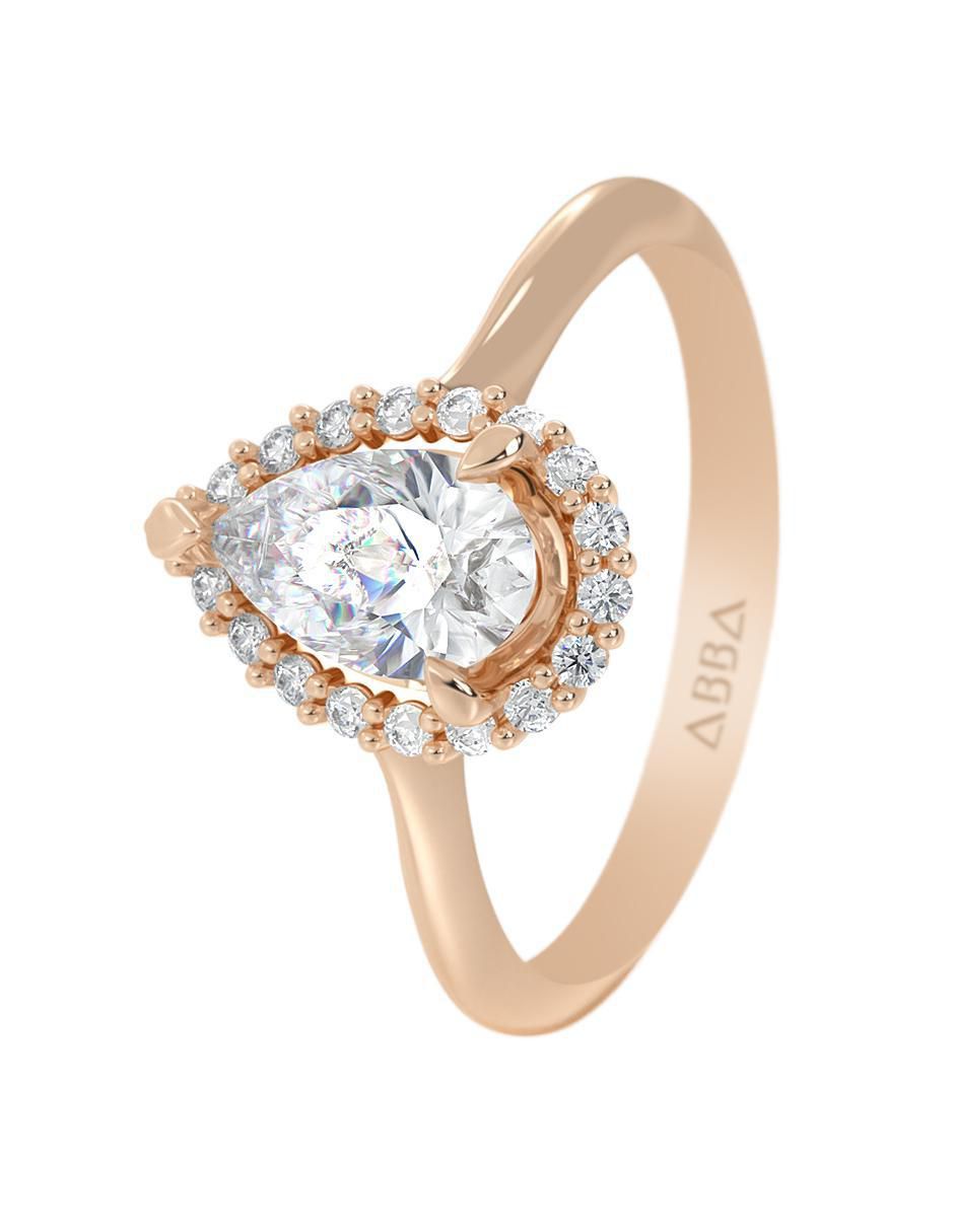 Anillo de compromiso 14 k 3