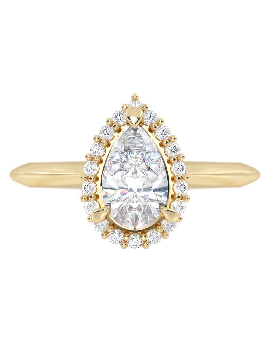 Anillo de compromiso 14 k