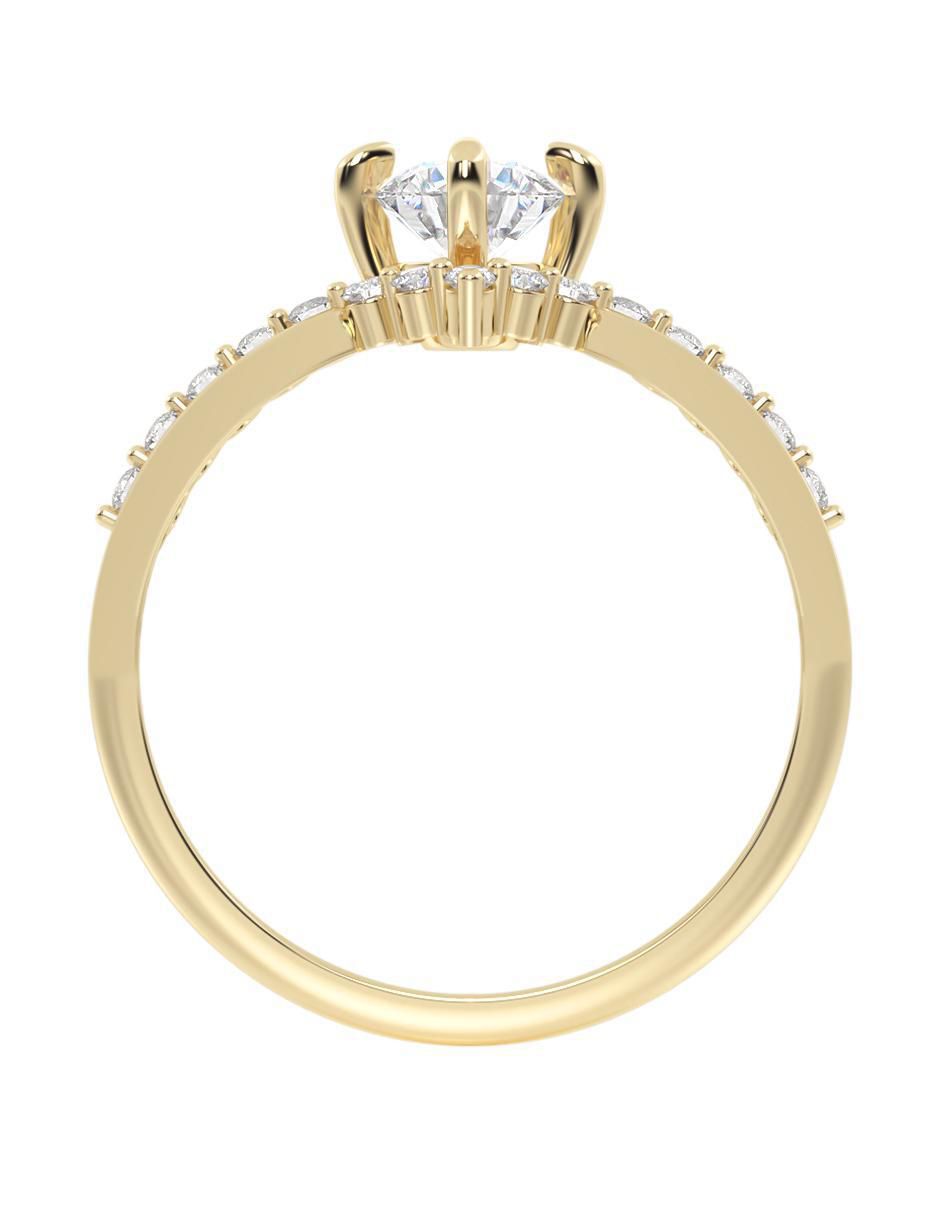 Anillo de compromiso 14 k 6