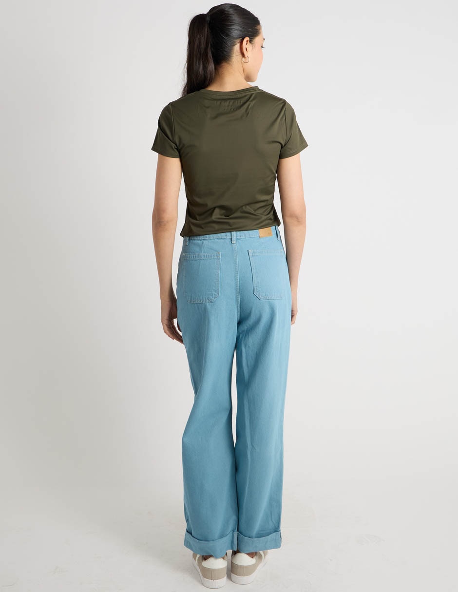 Jeans wide leg Aero para mujer
