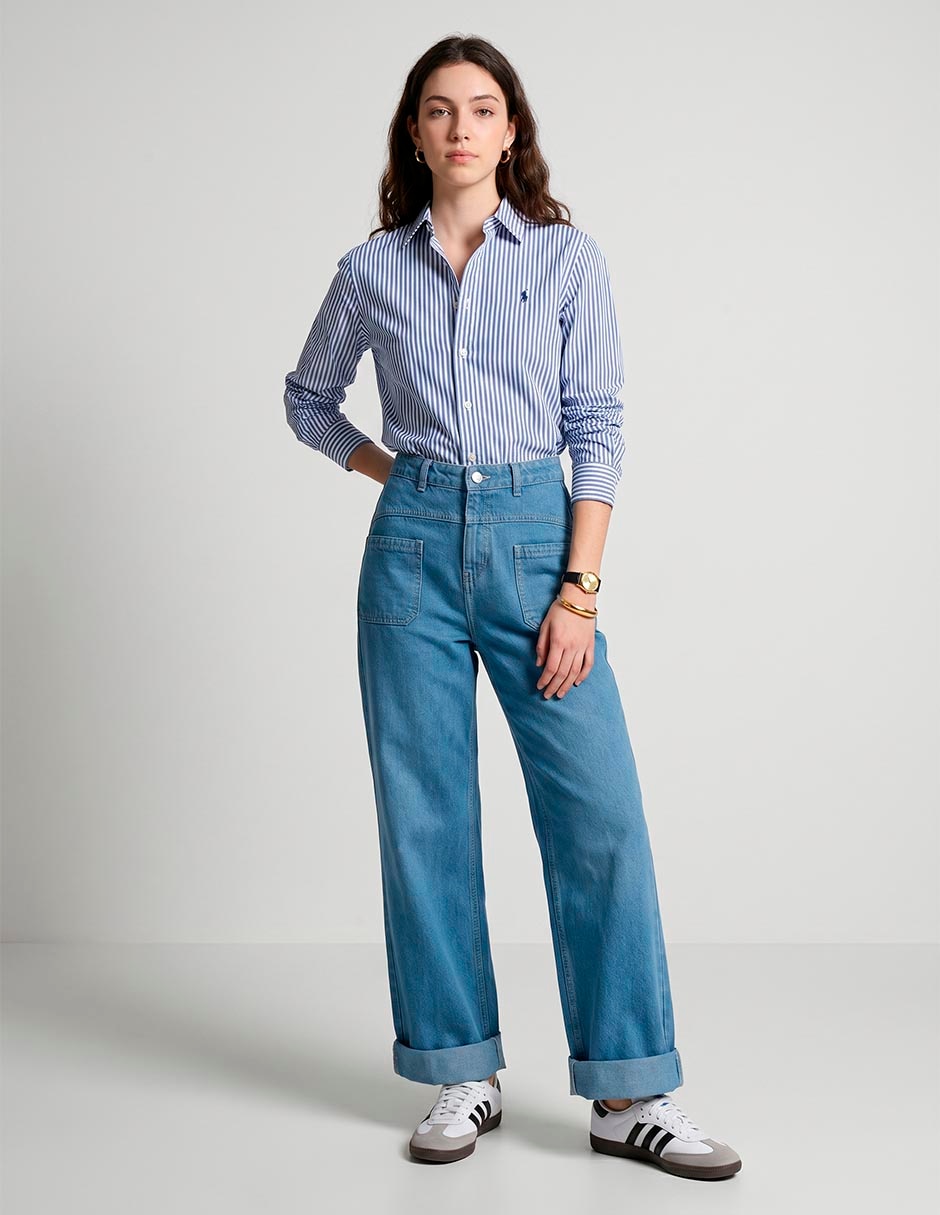 Jeans wide leg Aero para mujer