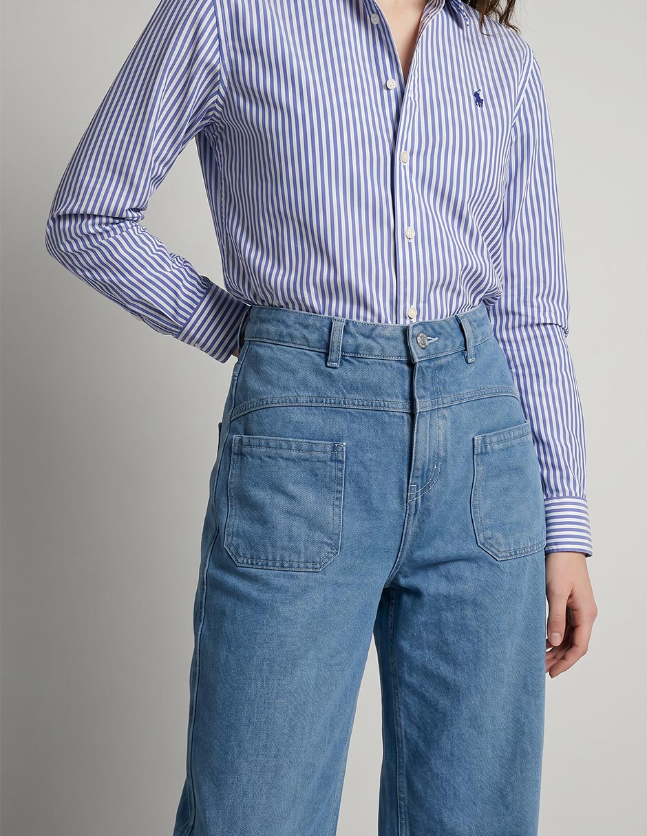 Jeans wide leg Aero para mujer