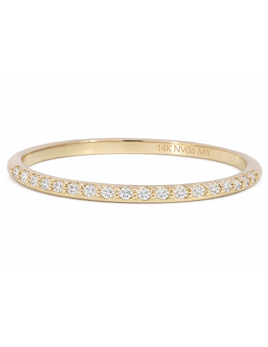 Churumbela de oro amarillo 14 K diamante