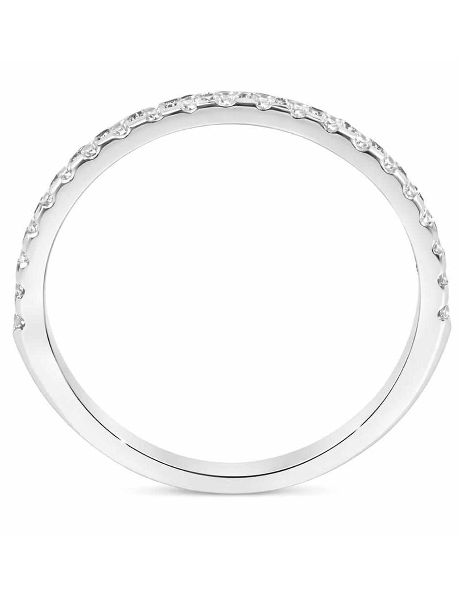 Churumbela de oro blanco 14 K diamante 4
