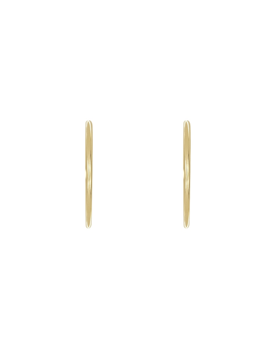Arracadas Dinasti de oro amarillo 14 k con acabado pulido