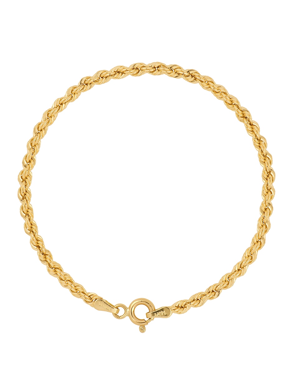 Pulsera Dinasti de oro amarillo con 14 K acabado brillante
