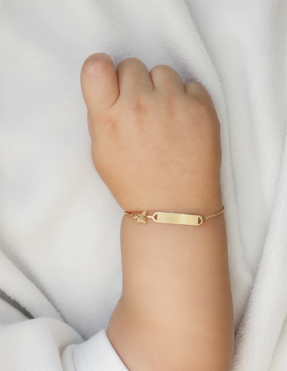 Pulsera de oro amarillo 14 K acabado pulido