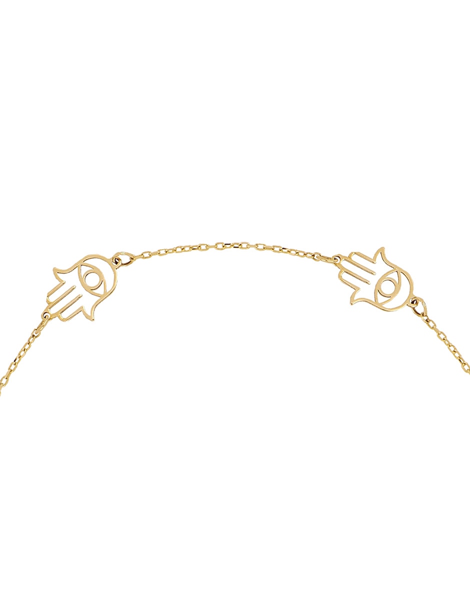 Pulsera Dinasti de oro amarillo 14 k acabado pulido