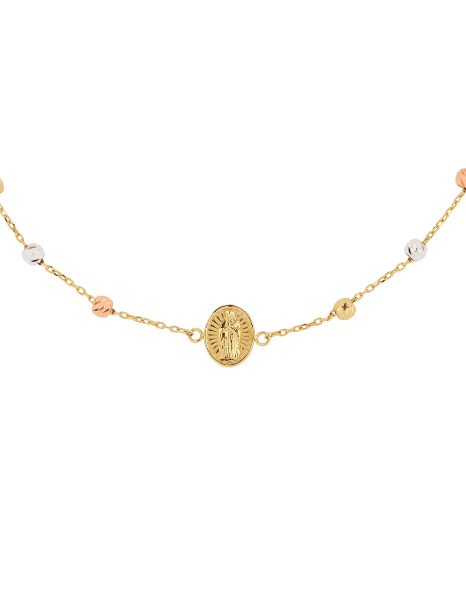 Pulsera Dinasti de oro amarillo 14 k acabado brillante
