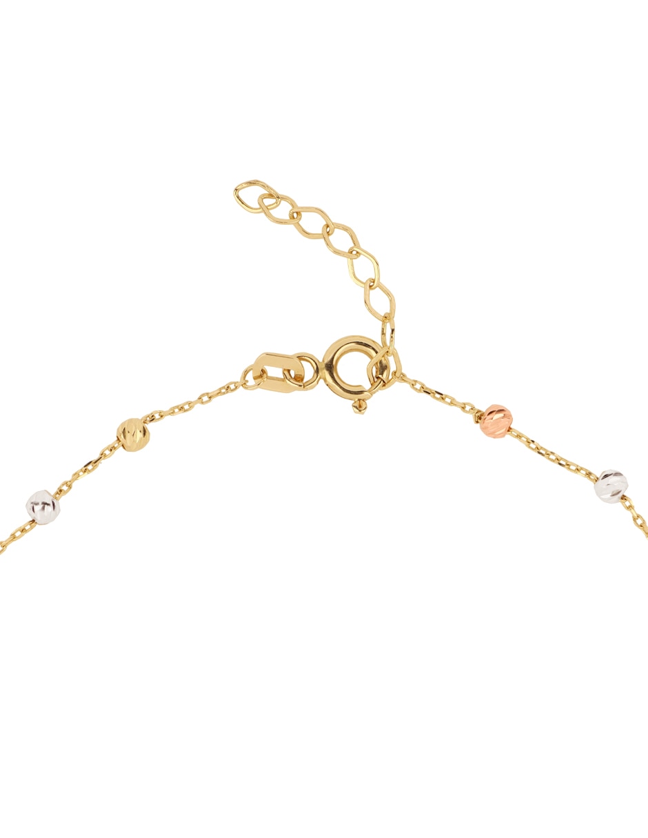 Pulsera Dinasti de oro amarillo 14 k acabado brillante