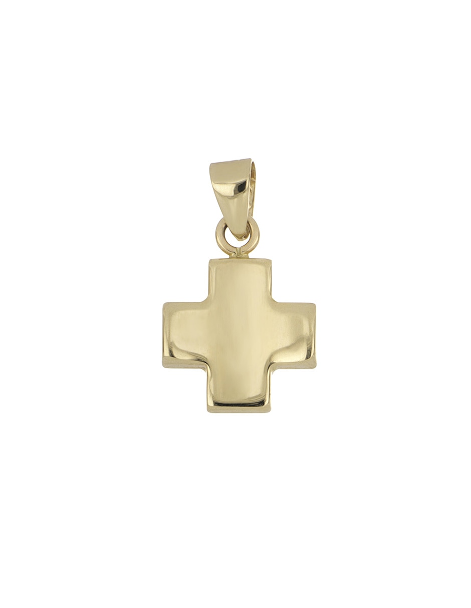 Dije de cruz Dinasti de oro amarillo 14 K