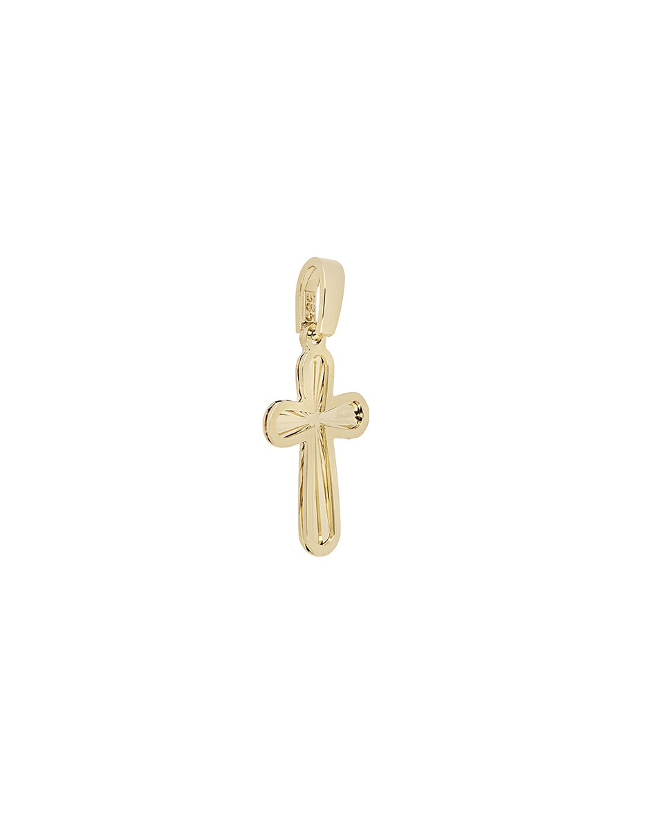 Dije de cruz Dinasti de oro amarillo 14 K