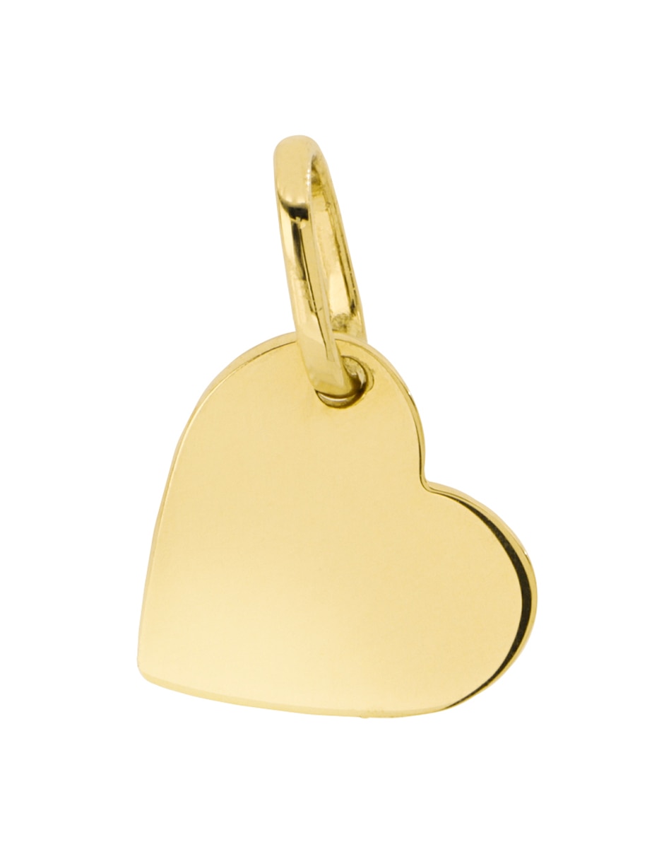 Dije de corazón Dinasti de oro amarillo 14 K