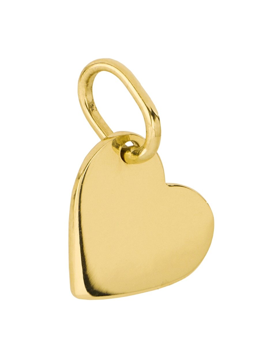 Dije de corazón Dinasti de oro amarillo 14 K