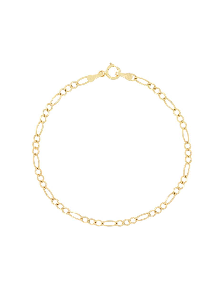 Pulsera de Oro 14 K con acabado brillante