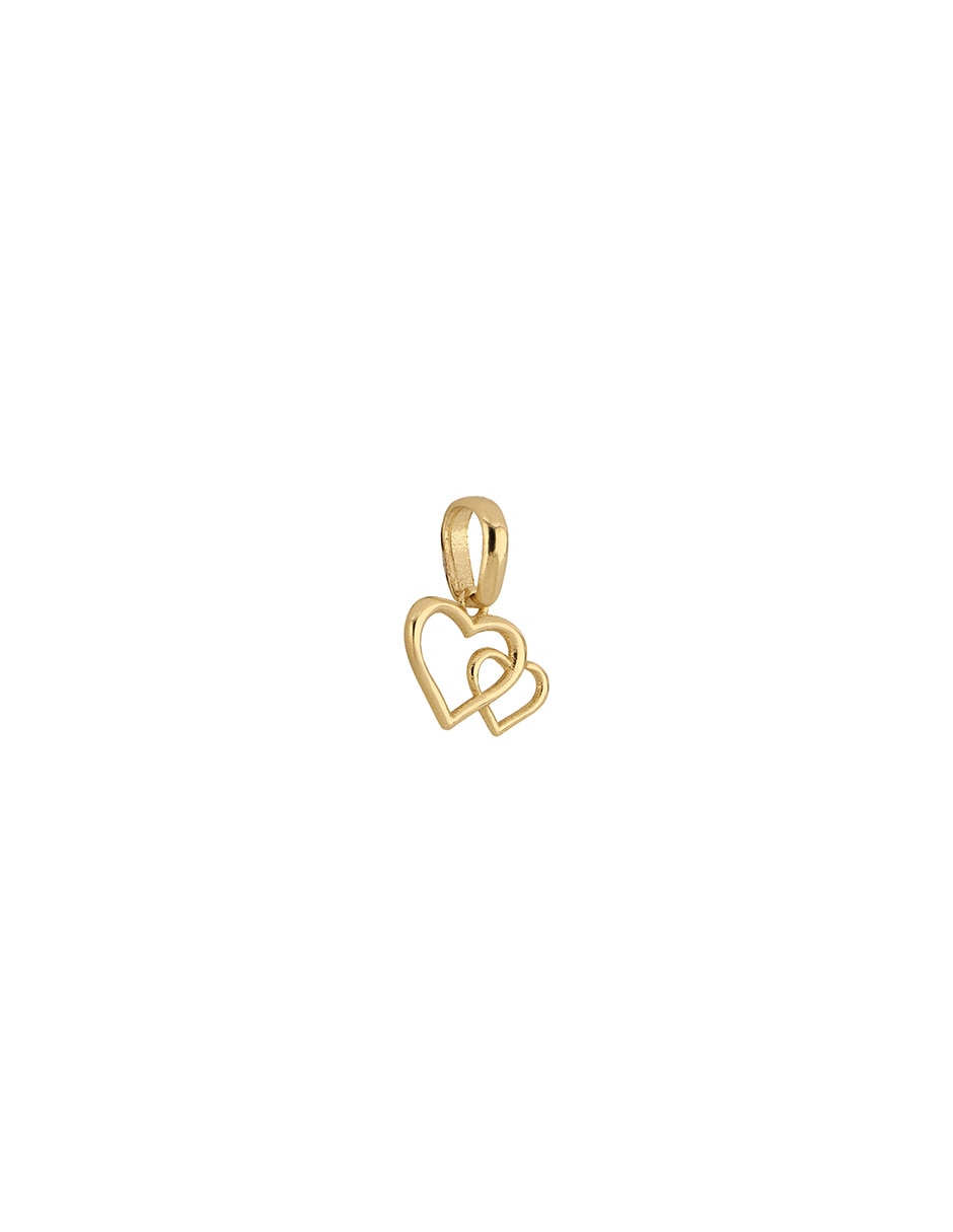 Dije de corazón de oro amarillo 14 K 4